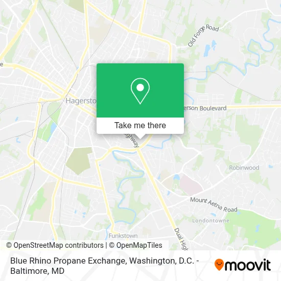Blue Rhino Propane Exchange map