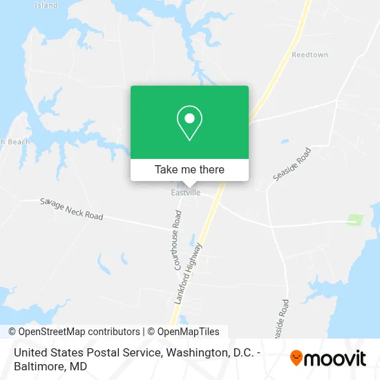 United States Postal Service map