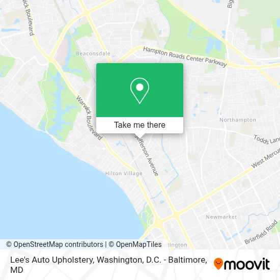 Lee's Auto Upholstery map