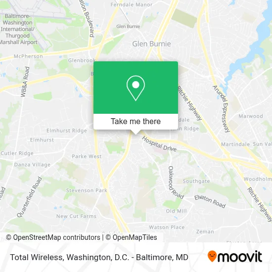 Total Wireless map