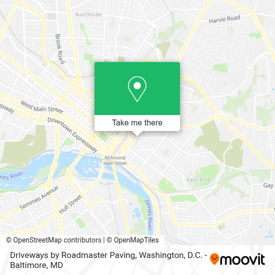 Driveways by Roadmaster Paving map