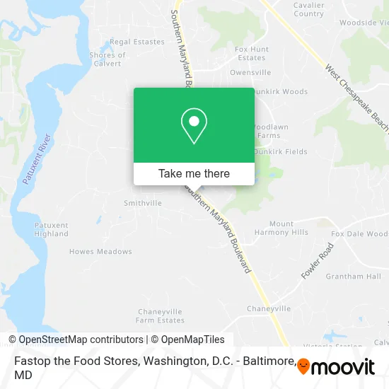 Fastop the Food Stores map