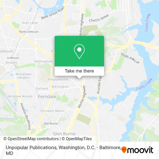 Unpopular Publications map
