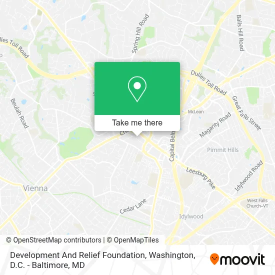 Development And Relief Foundation map