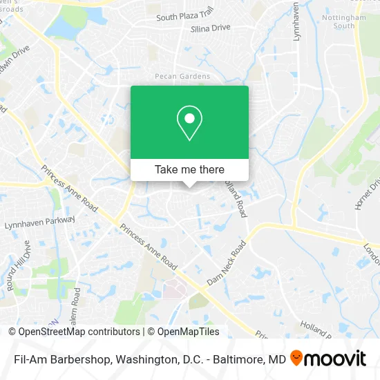 Fil-Am Barbershop map