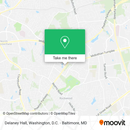 Delaney Hall map