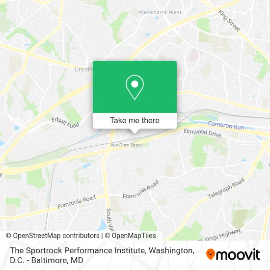 The Sportrock Performance Institute map