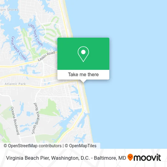 Virginia Beach Pier map