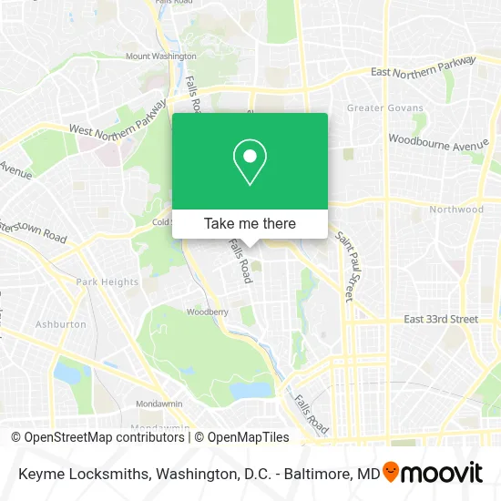 Keyme Locksmiths map