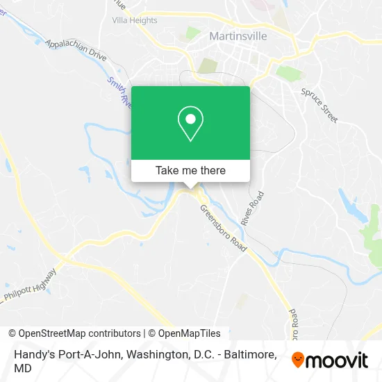 Handy's Port-A-John map