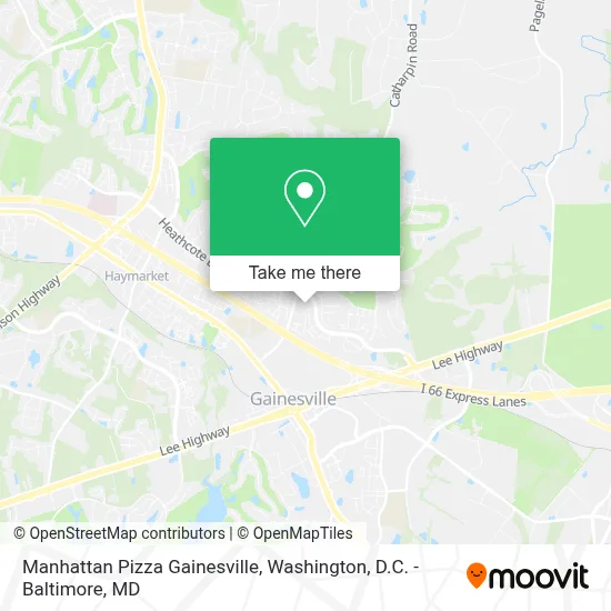 Manhattan Pizza Gainesville map