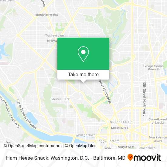 Ham Heese Snack map