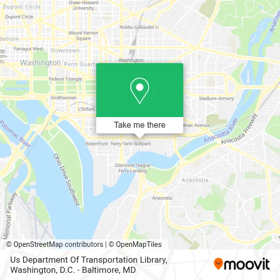 Us Department Of Transportation Library map