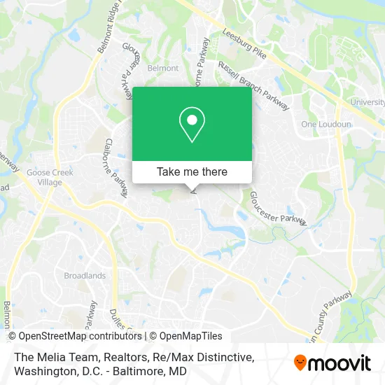 The Melia Team, Realtors, Re / Max Distinctive map