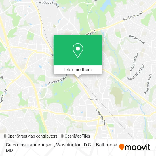 Geico Insurance Agent map