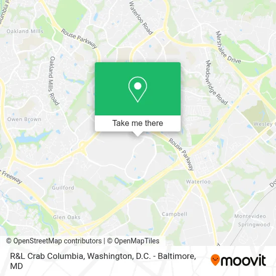 R&L Crab Columbia map