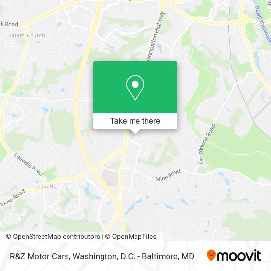 R&Z Motor Cars map