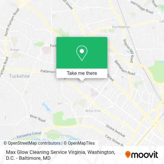 Max Glow Cleaning Service Virginia map