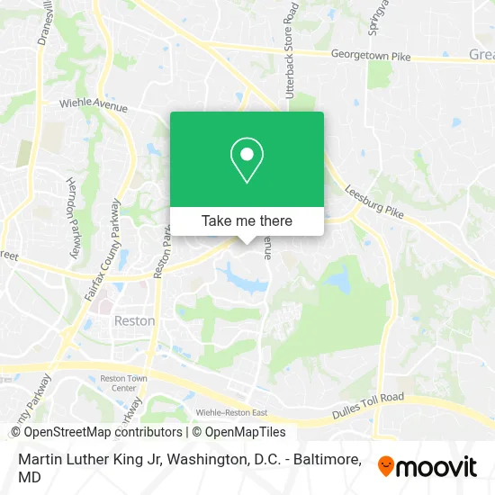 Martin Luther King Jr map