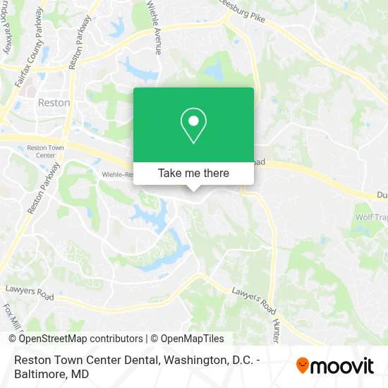 Reston Town Center Dental map