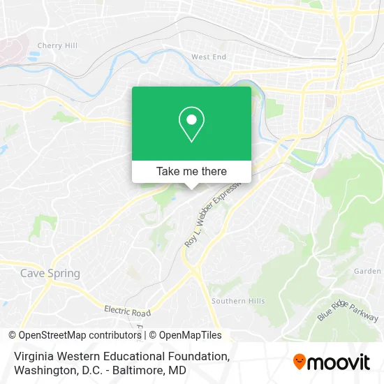 Virginia Western Educational Foundation map