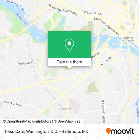 Bliss Cafe map