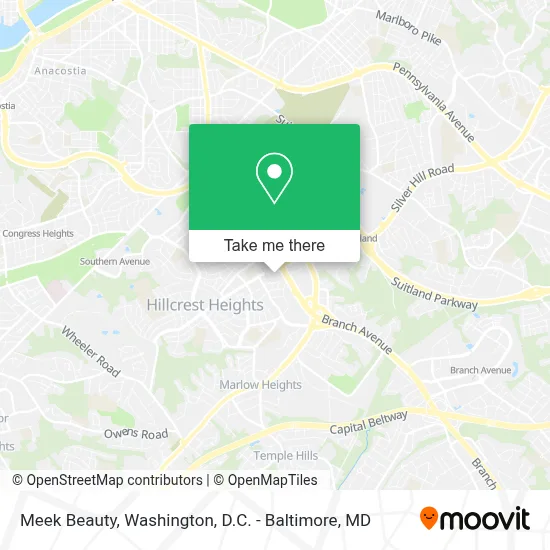 Meek Beauty map