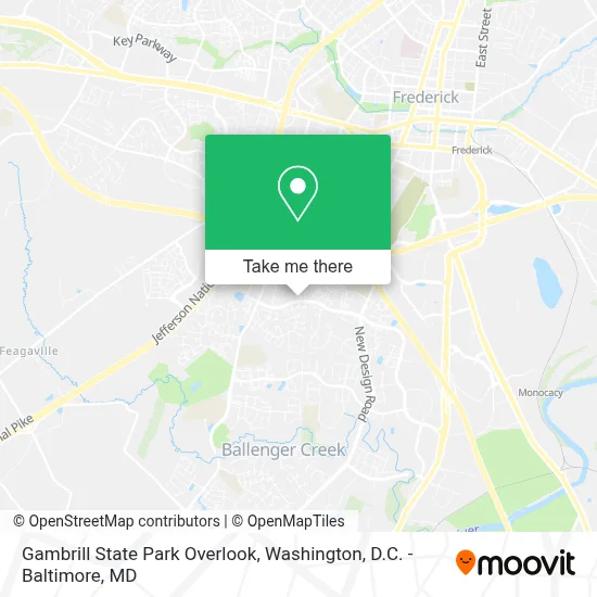 Gambrill State Park Overlook map