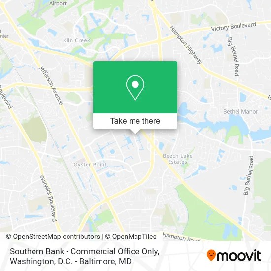 Southern Bank - Commercial Office Only map