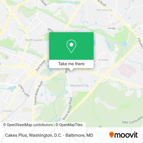 Cakes Plus map