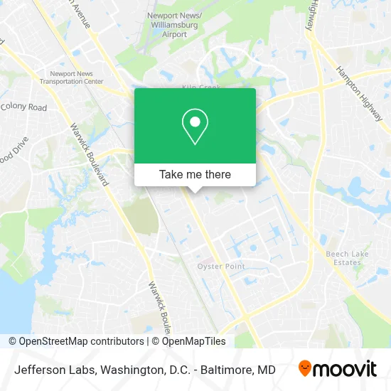 Jefferson Labs map