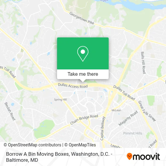 Borrow A Bin Moving Boxes map