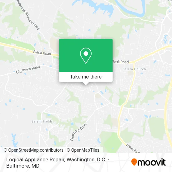 Logical Appliance Repair map