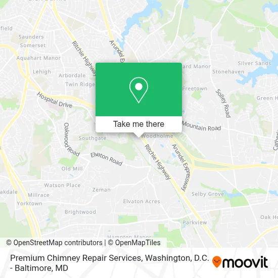 Premium Chimney Repair Services map