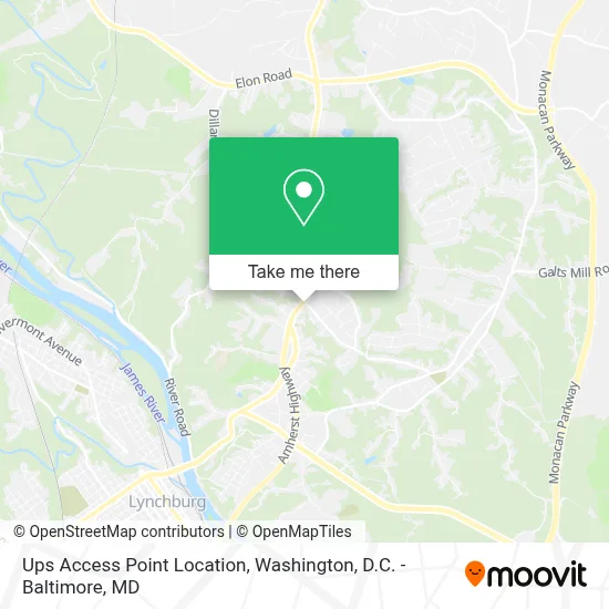 Ups Access Point Location map