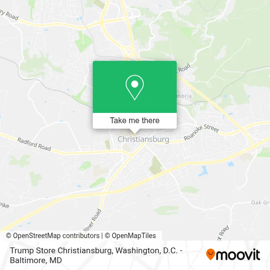 Trump Store Christiansburg map
