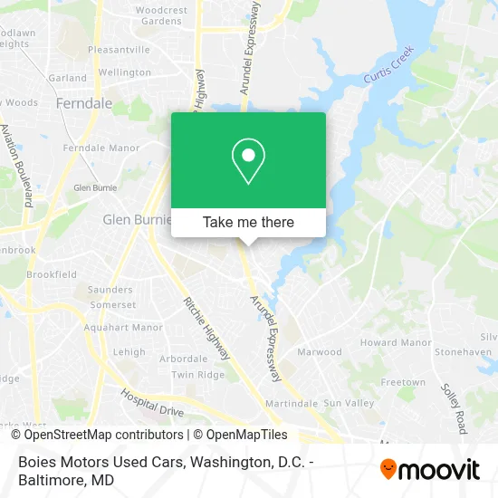 Boies Motors Used Cars map