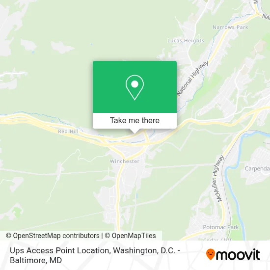 Ups Access Point Location map