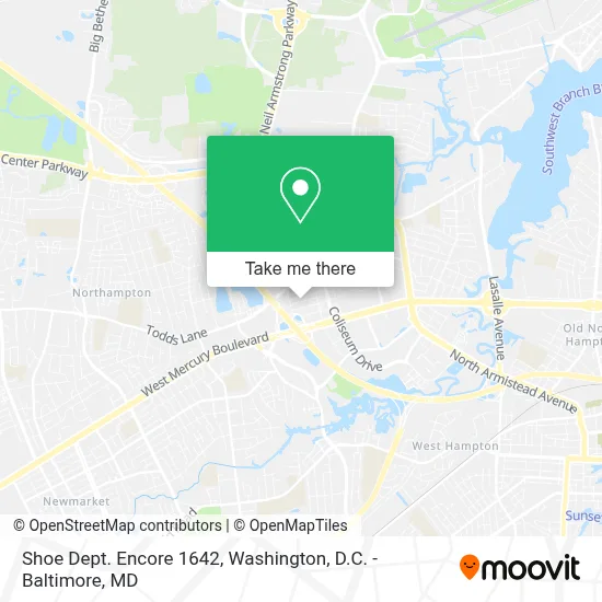 Shoe Dept. Encore 1642 map