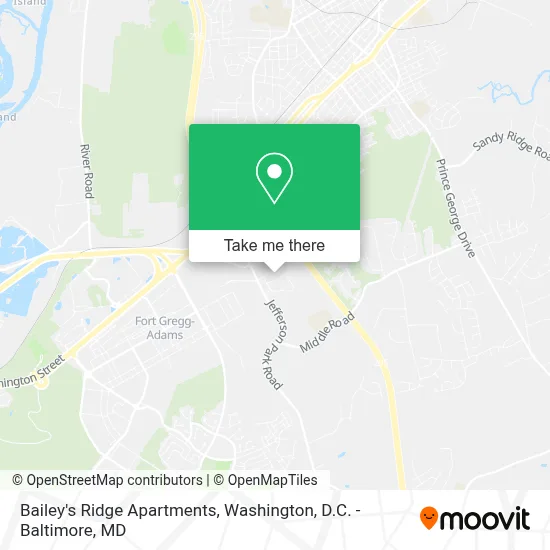 Bailey's Ridge Apartments map