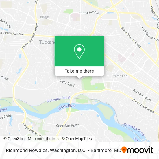 Richmond Rowdies map