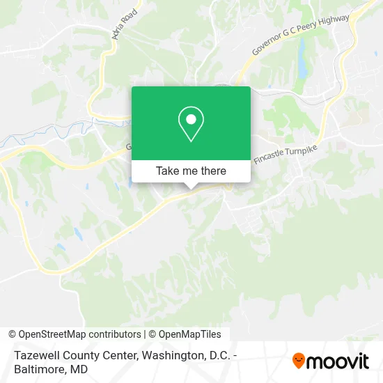 Tazewell County Center map
