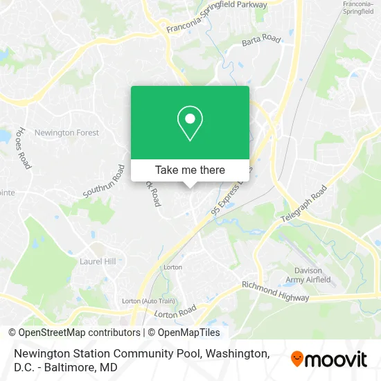 Newington Station Community Pool map