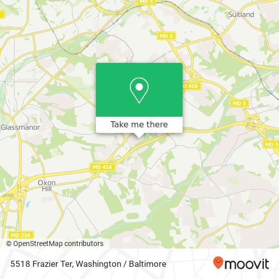 Mapa de 5518 Frazier Ter, Temple Hills, MD 20748