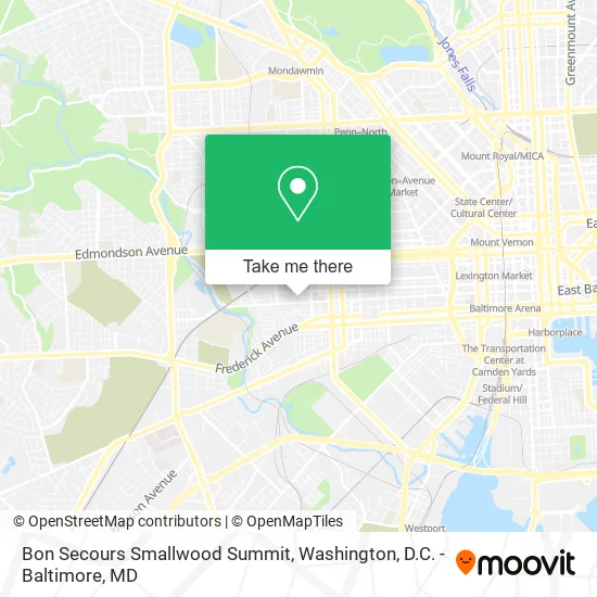 Mapa de Bon Secours Smallwood Summit