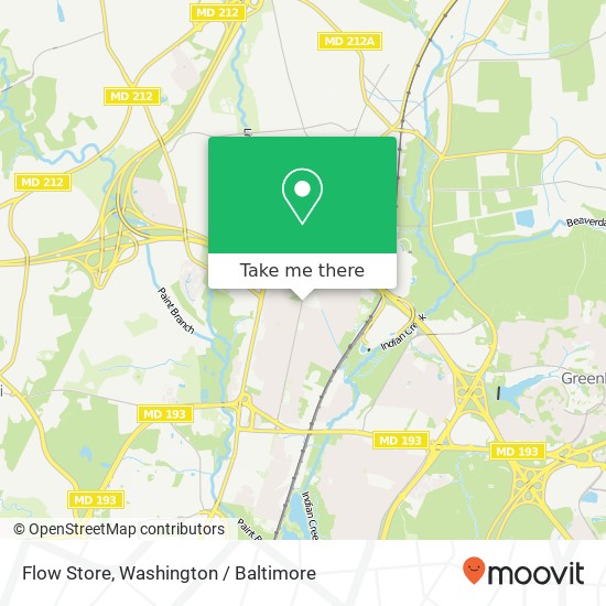 Mapa de Flow Store, 9819 Rhode Island Ave