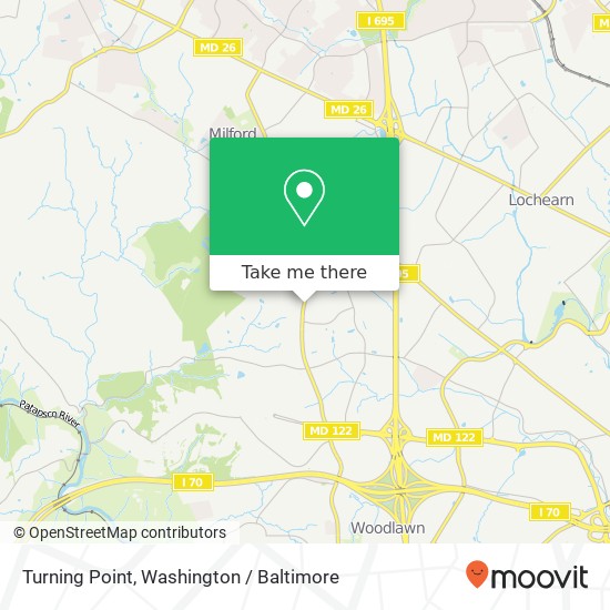 Mapa de Turning Point, 2607 N Rolling Rd
