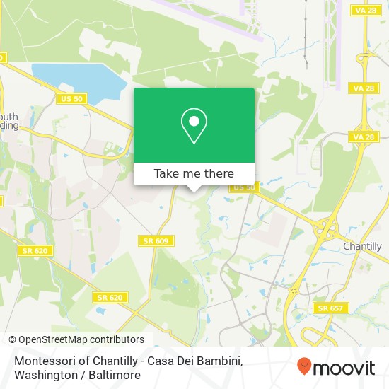 Mapa de Montessori of Chantilly - Casa Dei Bambini, 4212 Technology Ct