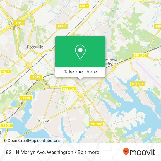 821 N Marlyn Ave, Essex, MD 21221 map