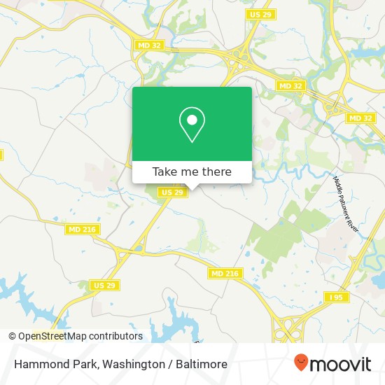 Mapa de Hammond Park